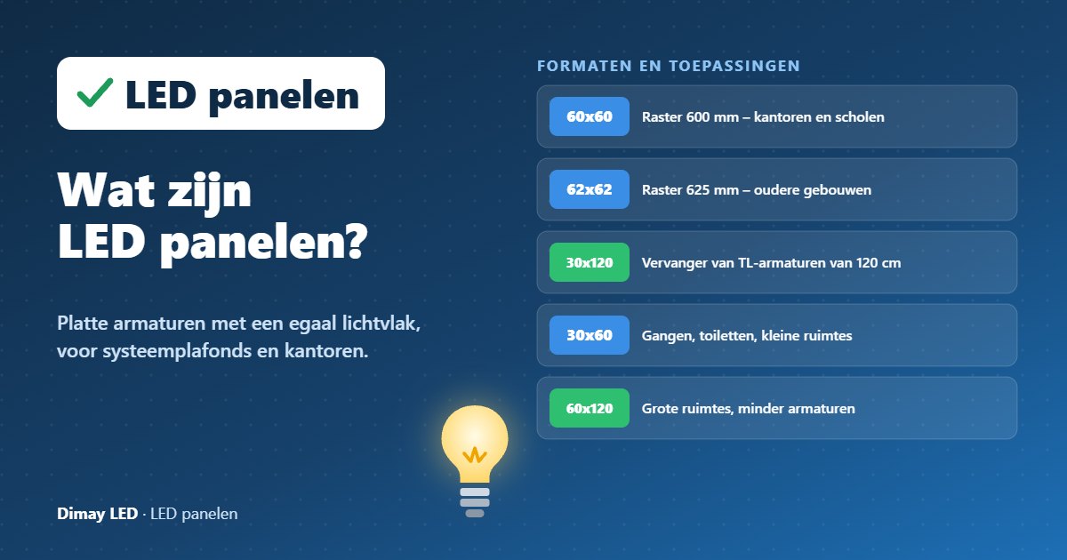 Infographic: Wat zijn LED panelen?